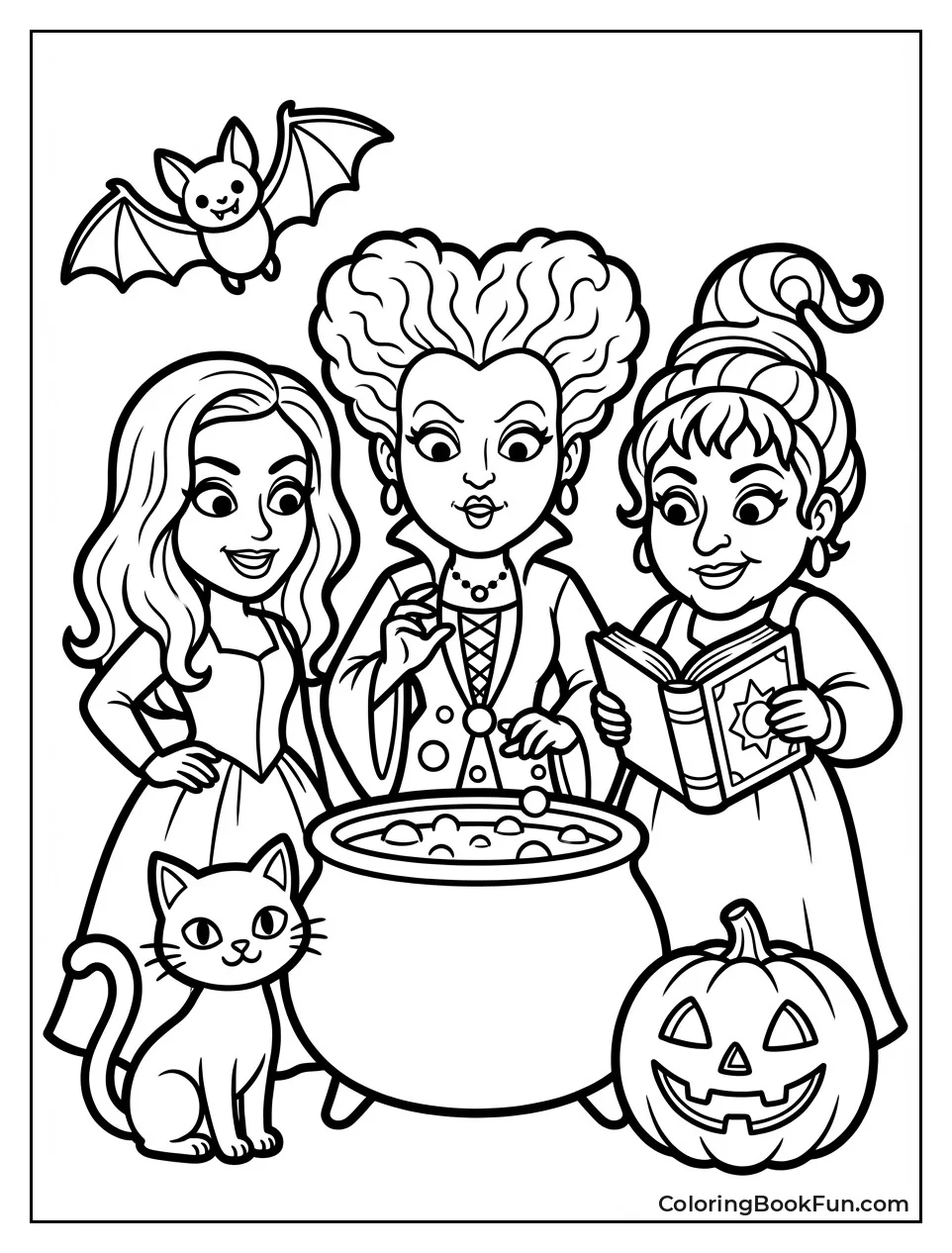 Cartoon Hocus Witches