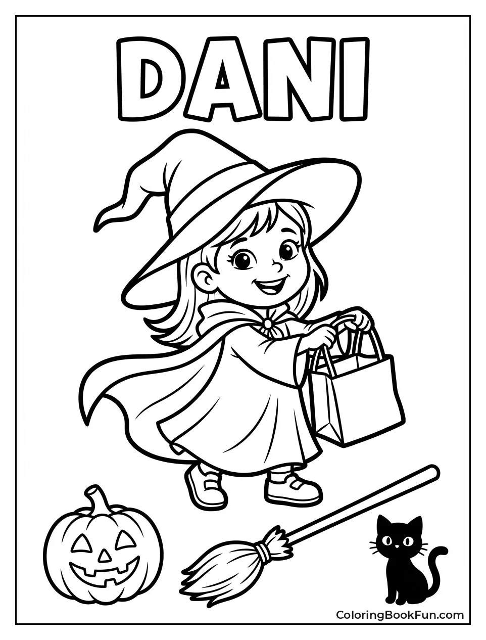 Dani in Witch Costume