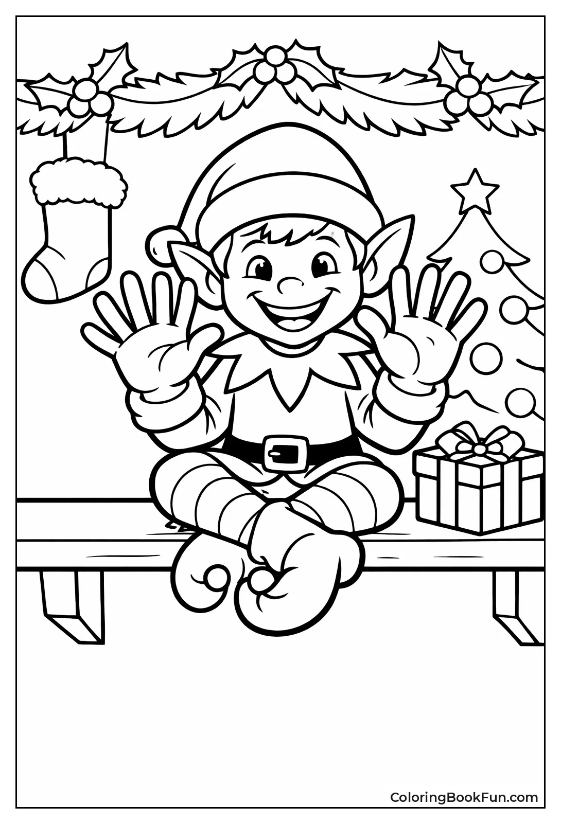 Holiday Elf 6 7 Gesture
