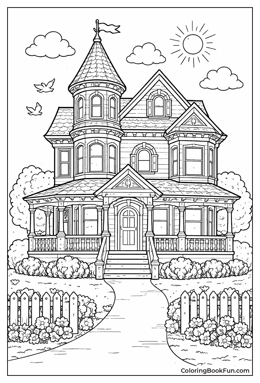 Detailed Victorian Mansion