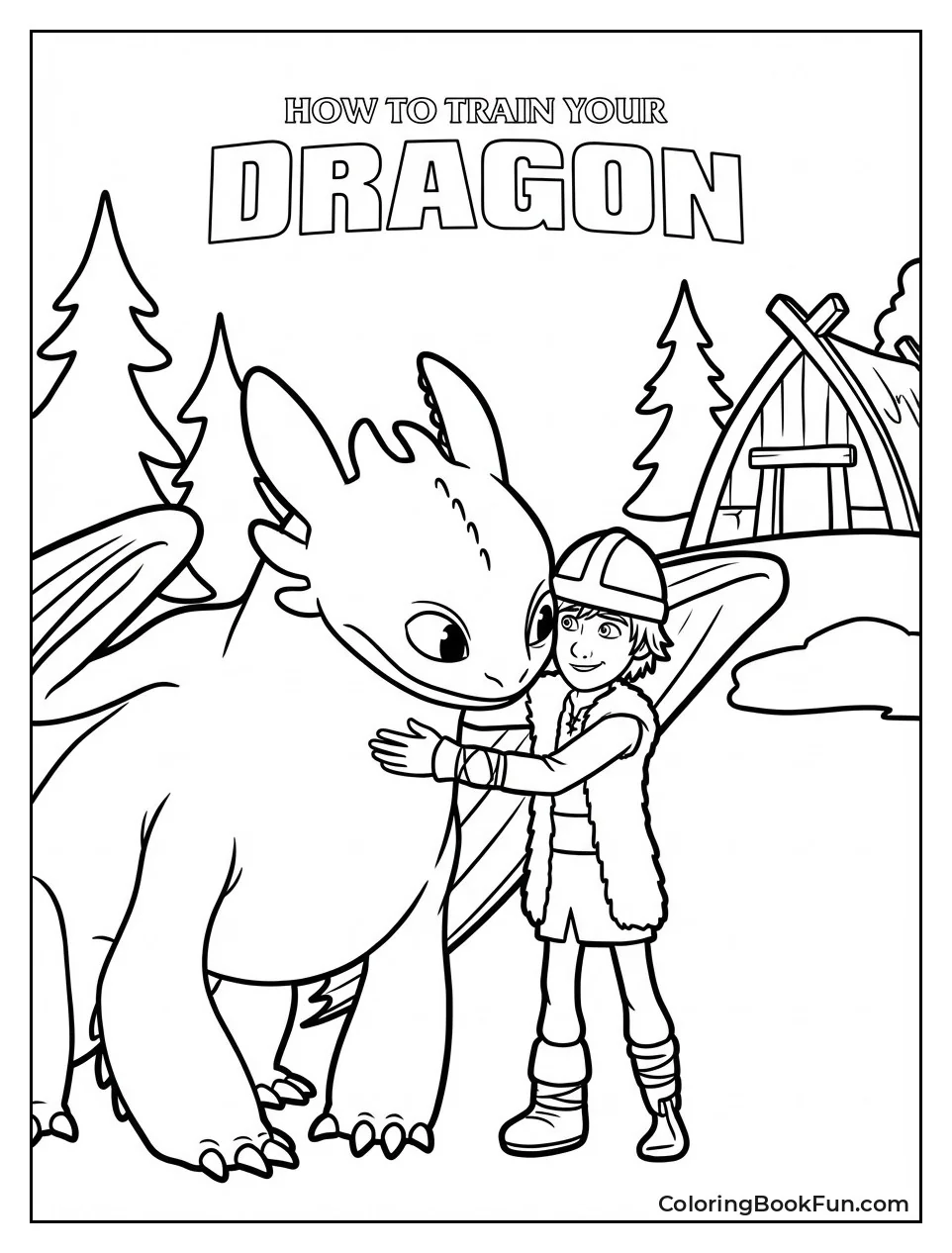 Hiccup Toothless Hug