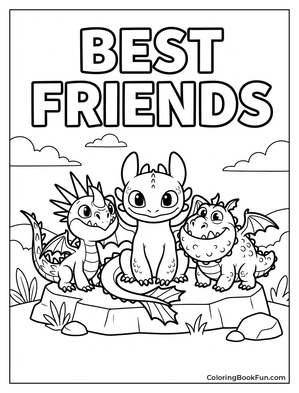 Kawaii Dragon Friends
