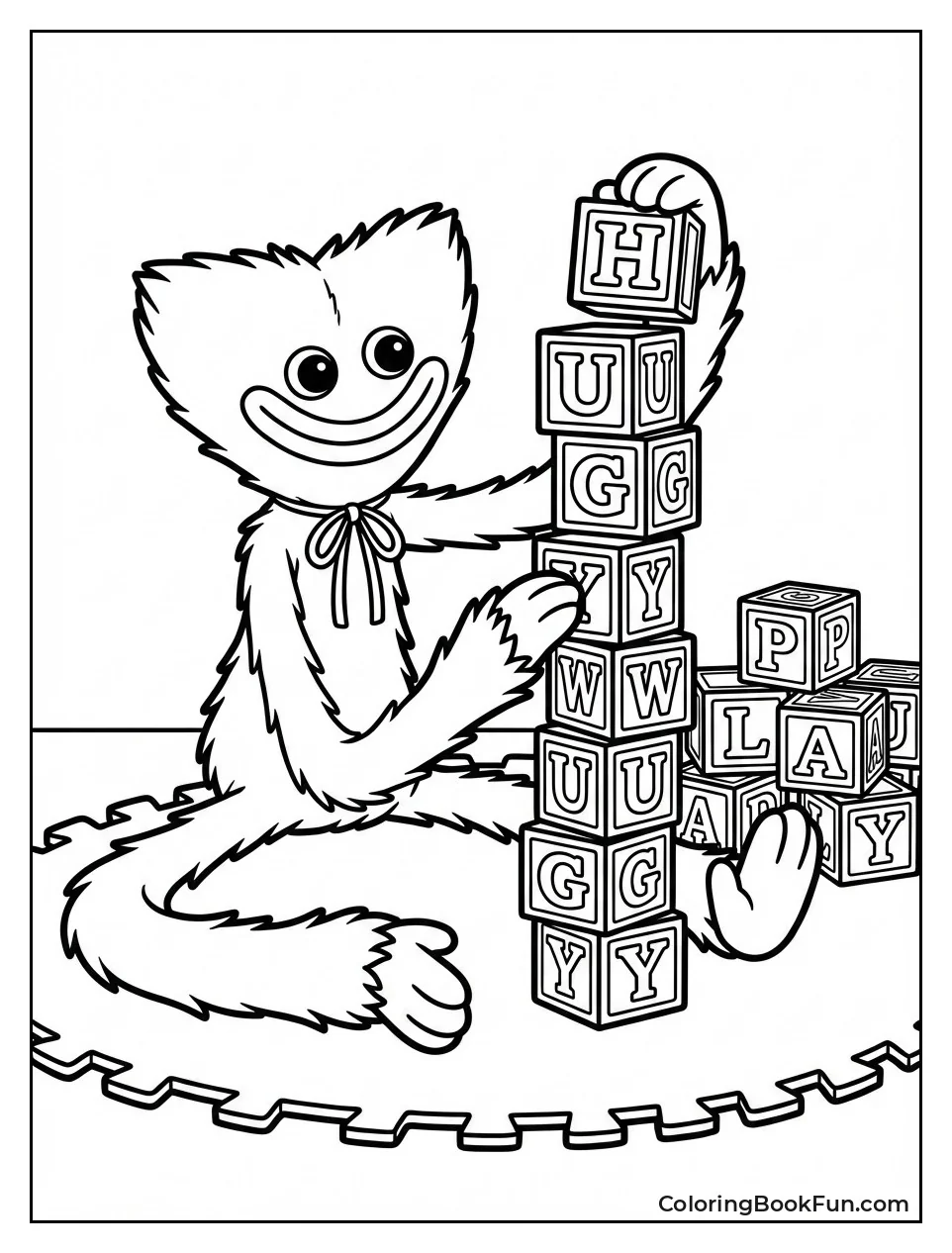 Alphabet Blocks Huggy