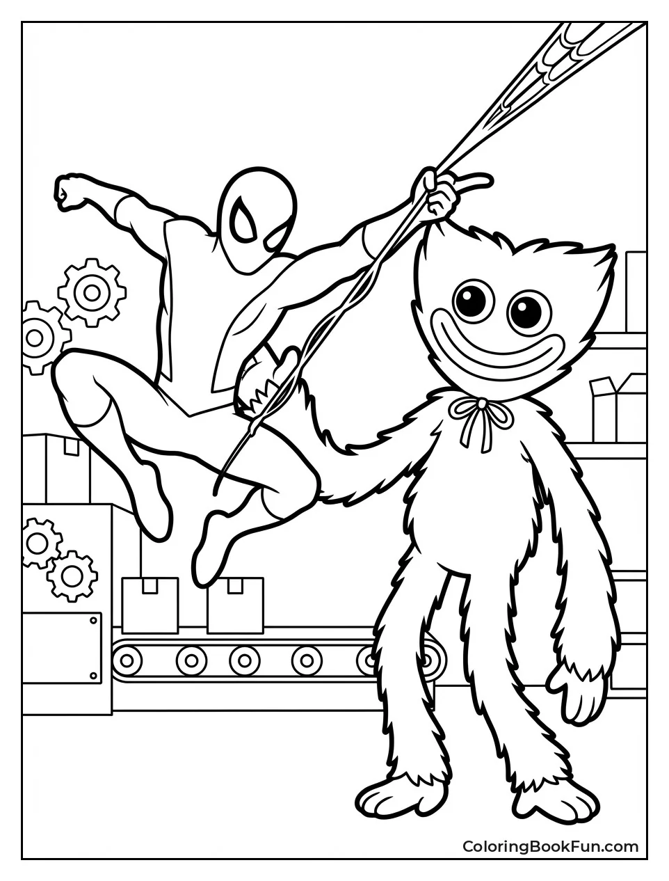 Spiderman vs Huggy