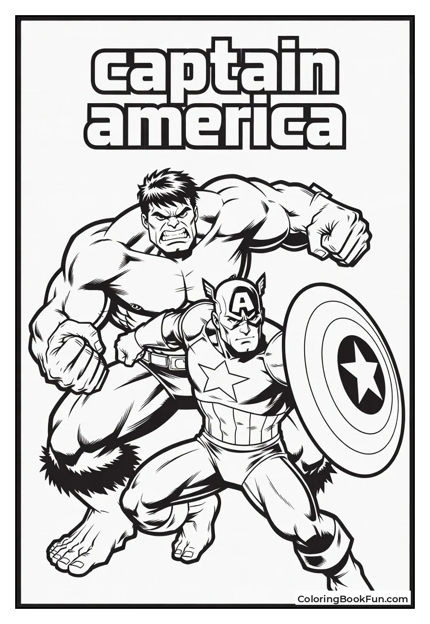 Hulk and Captain America