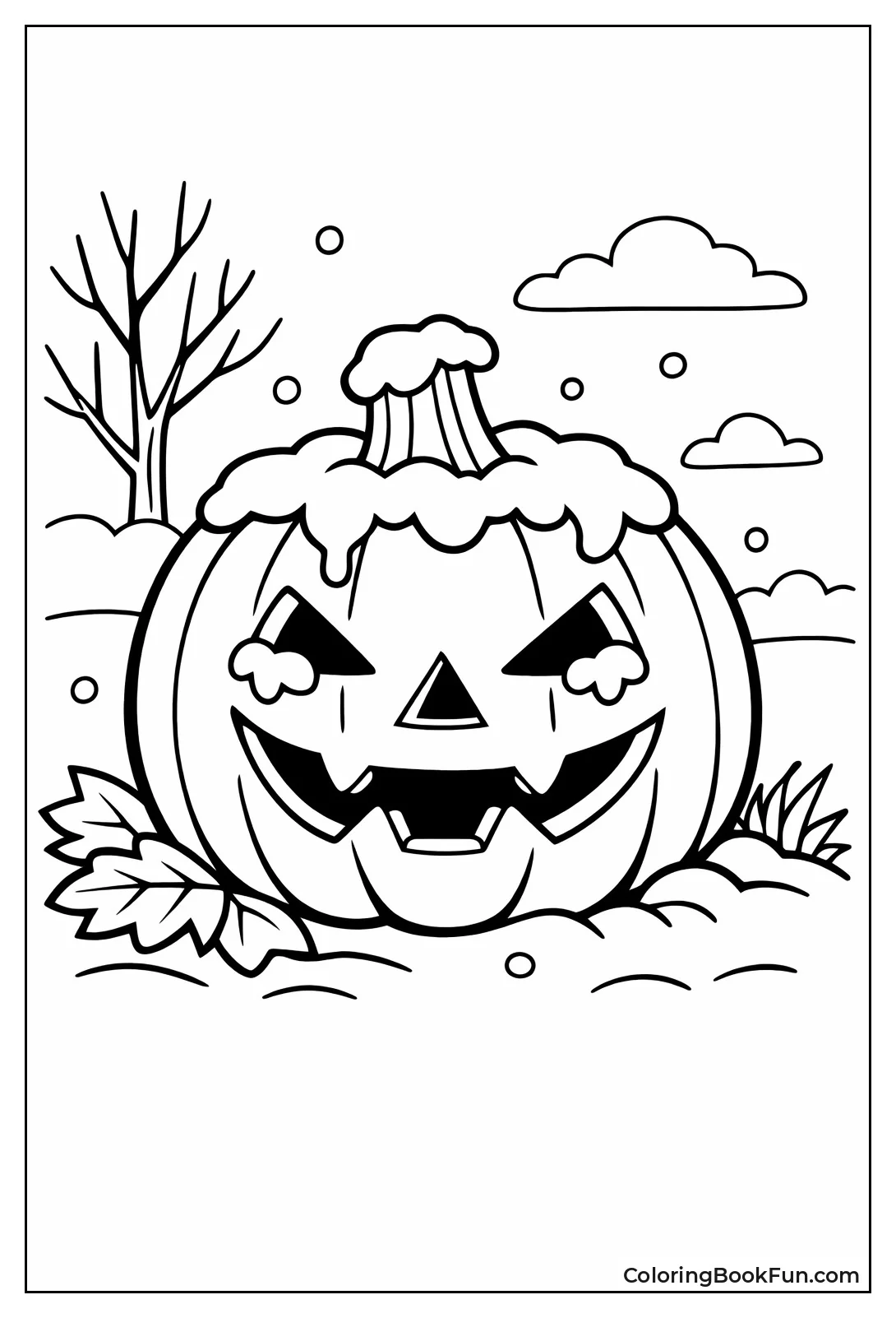 First Snowfall Pumpkin