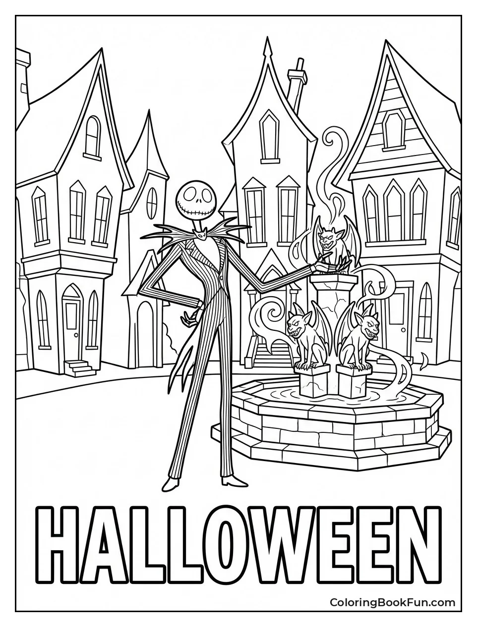 Halloween Town Fountain