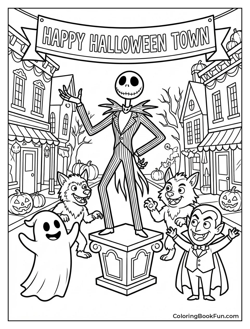 Halloween Town Square