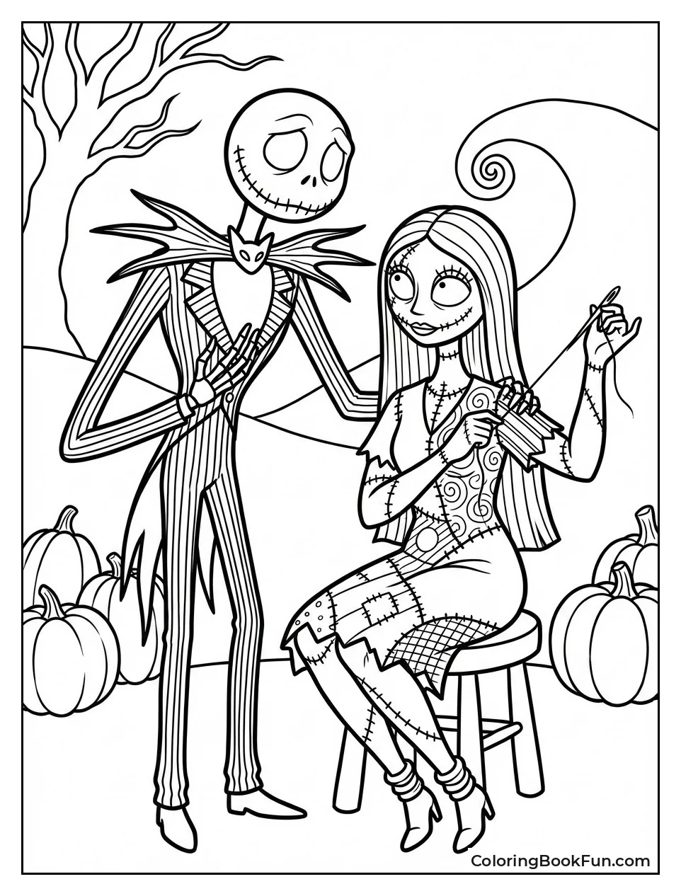 Jack Watching Sally Sew