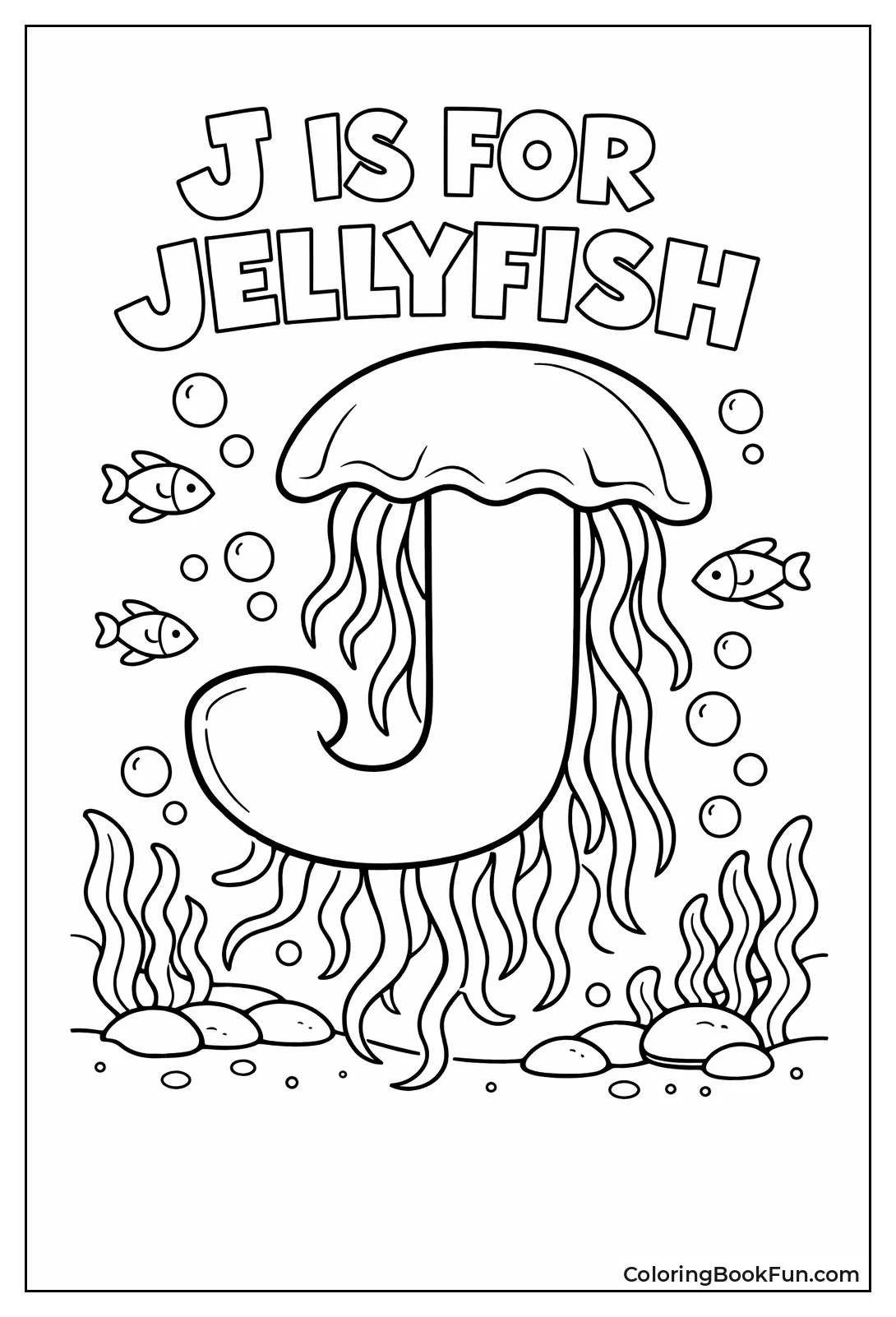 Jellyfish Alphabet J