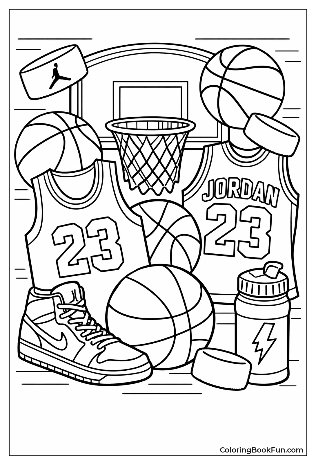 Basketball Gear Collage