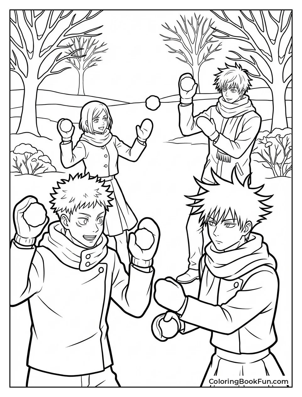 Winter Snowball Fight
