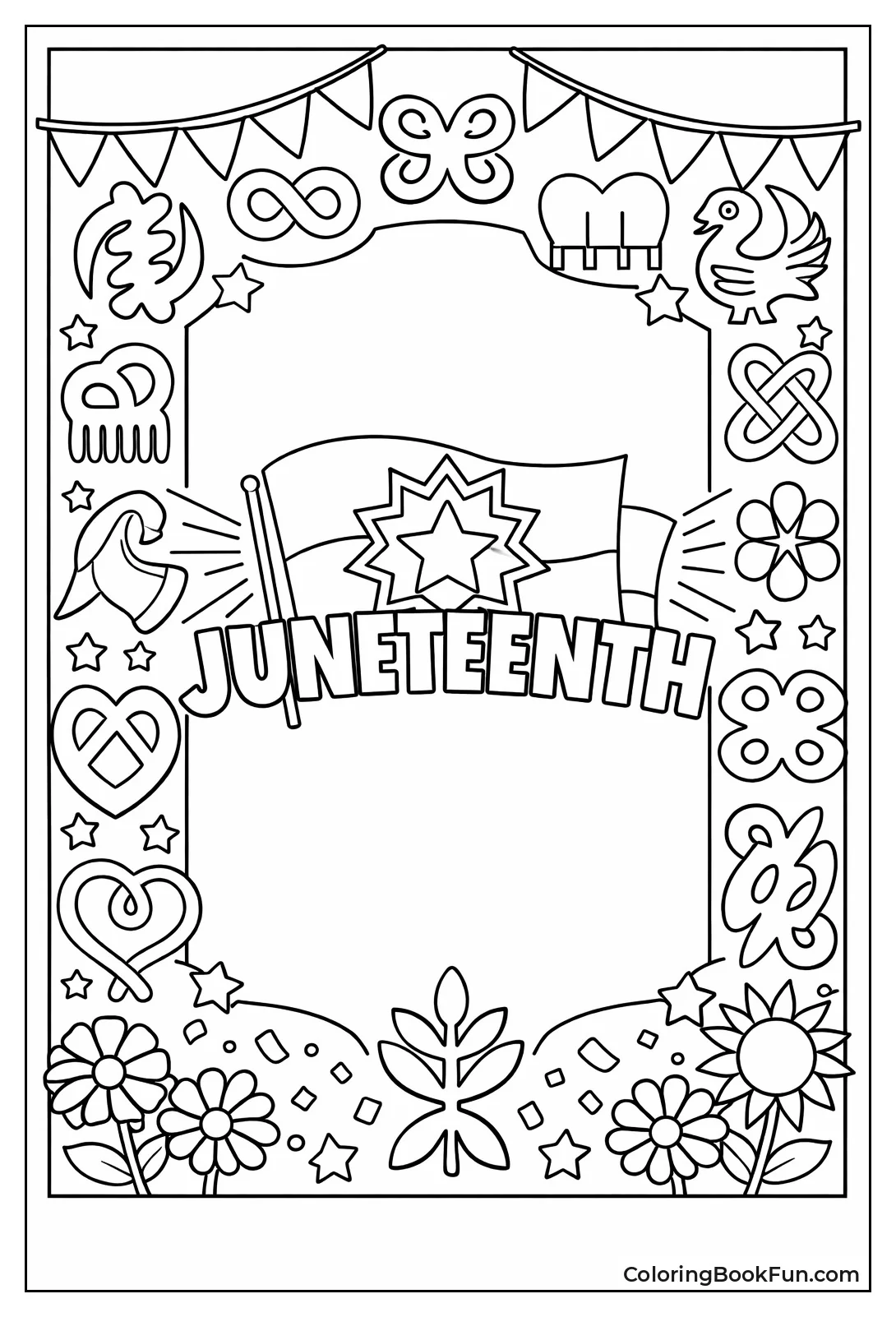 Adinkra Symbol Border