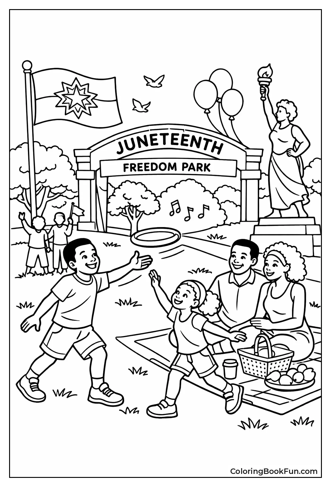 Emancipation Park Scene