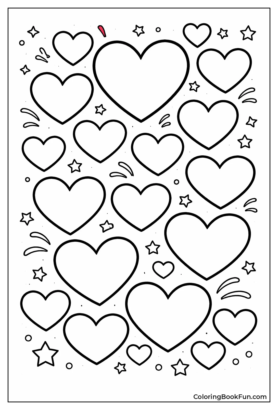 Pan African Flag Hearts