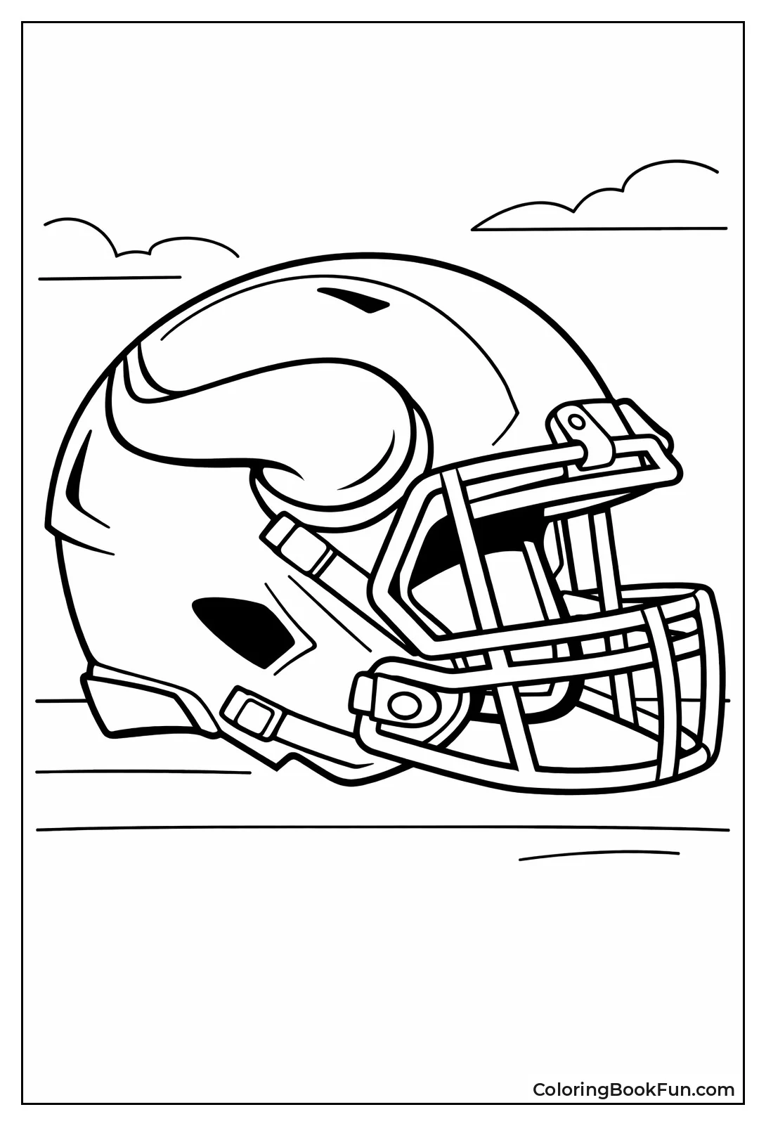 Vikings Helmet Close Up