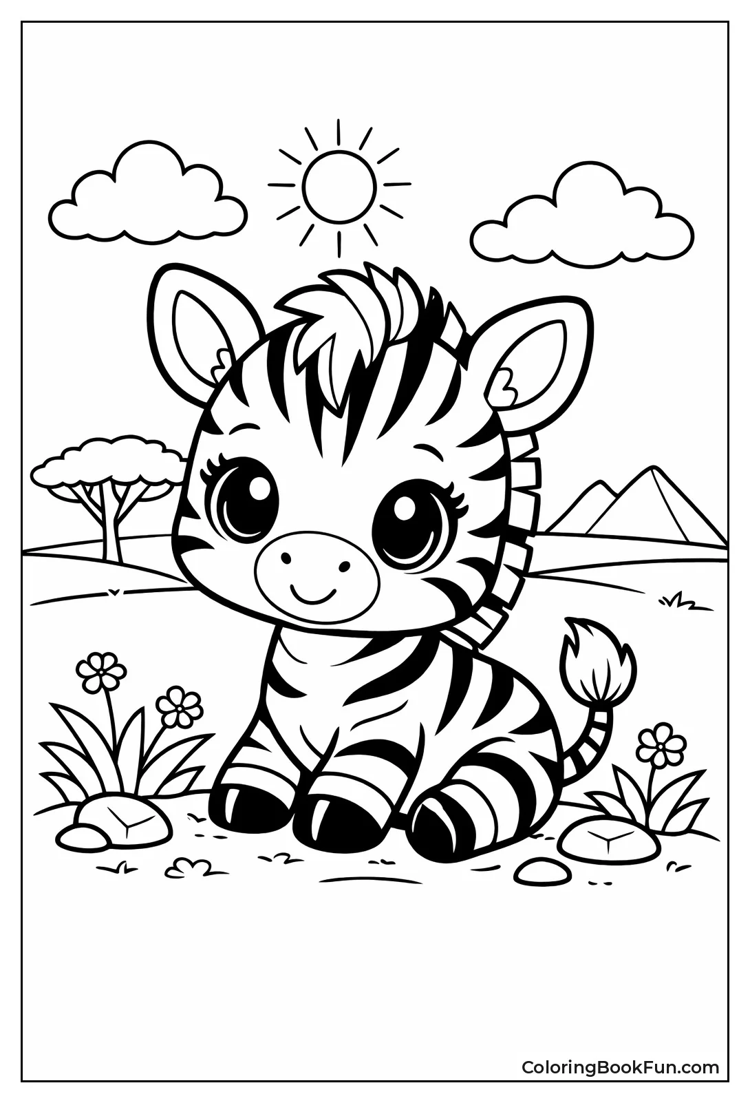 Kawaii Baby Zebra