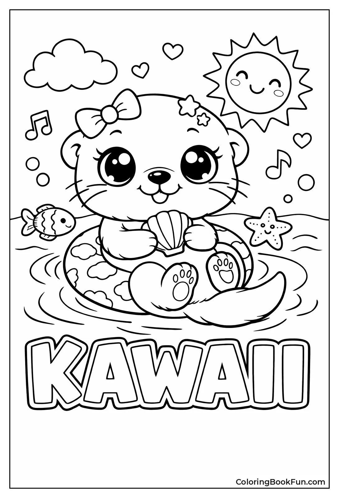 Kawaii Big Eyes Otter