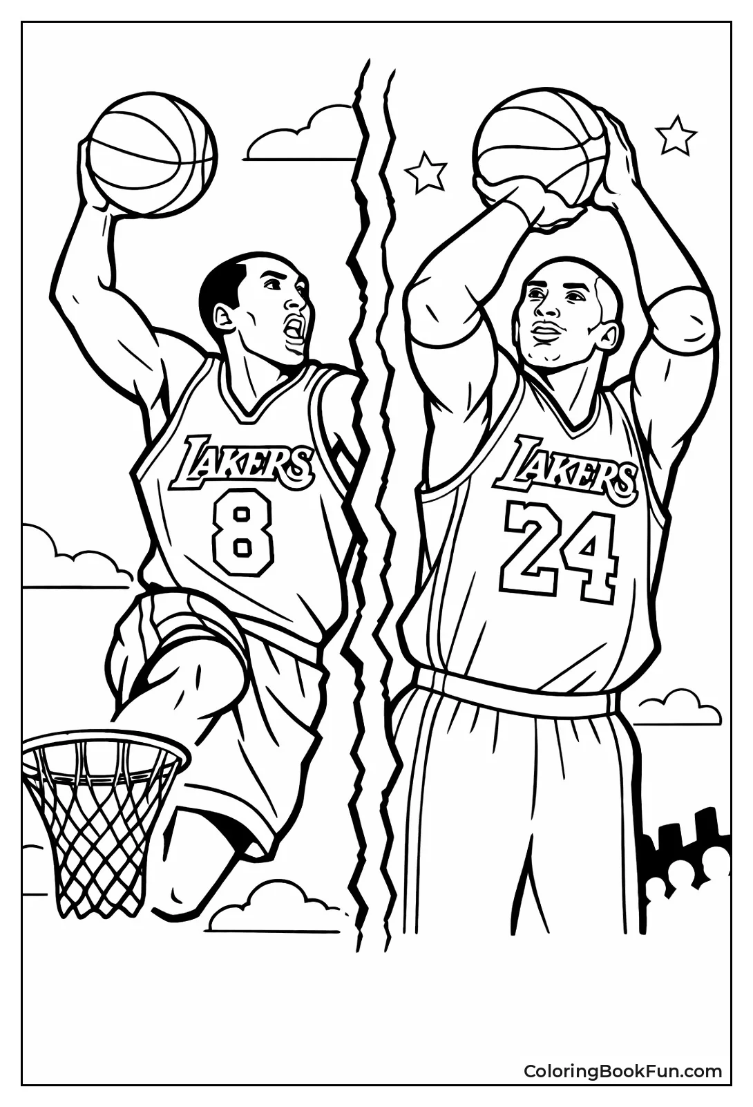 Kobe's #8 and #24 Jerseys