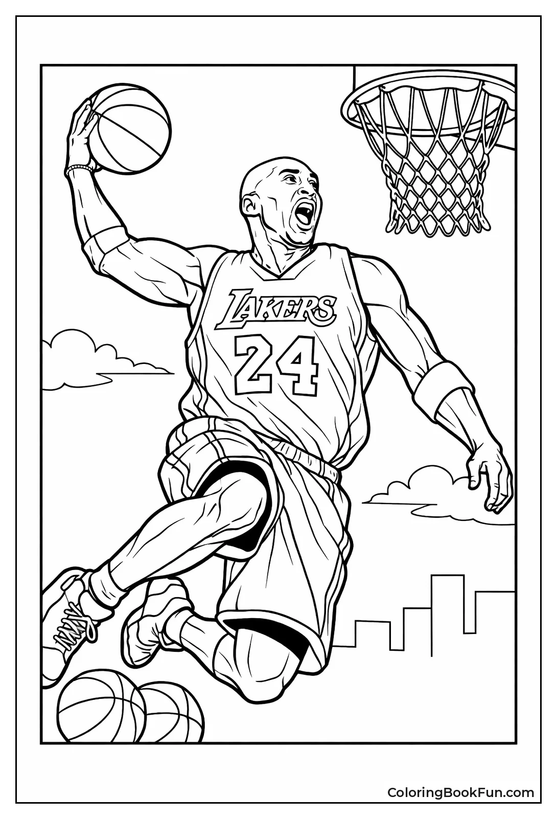 Realistic Kobe Portrait