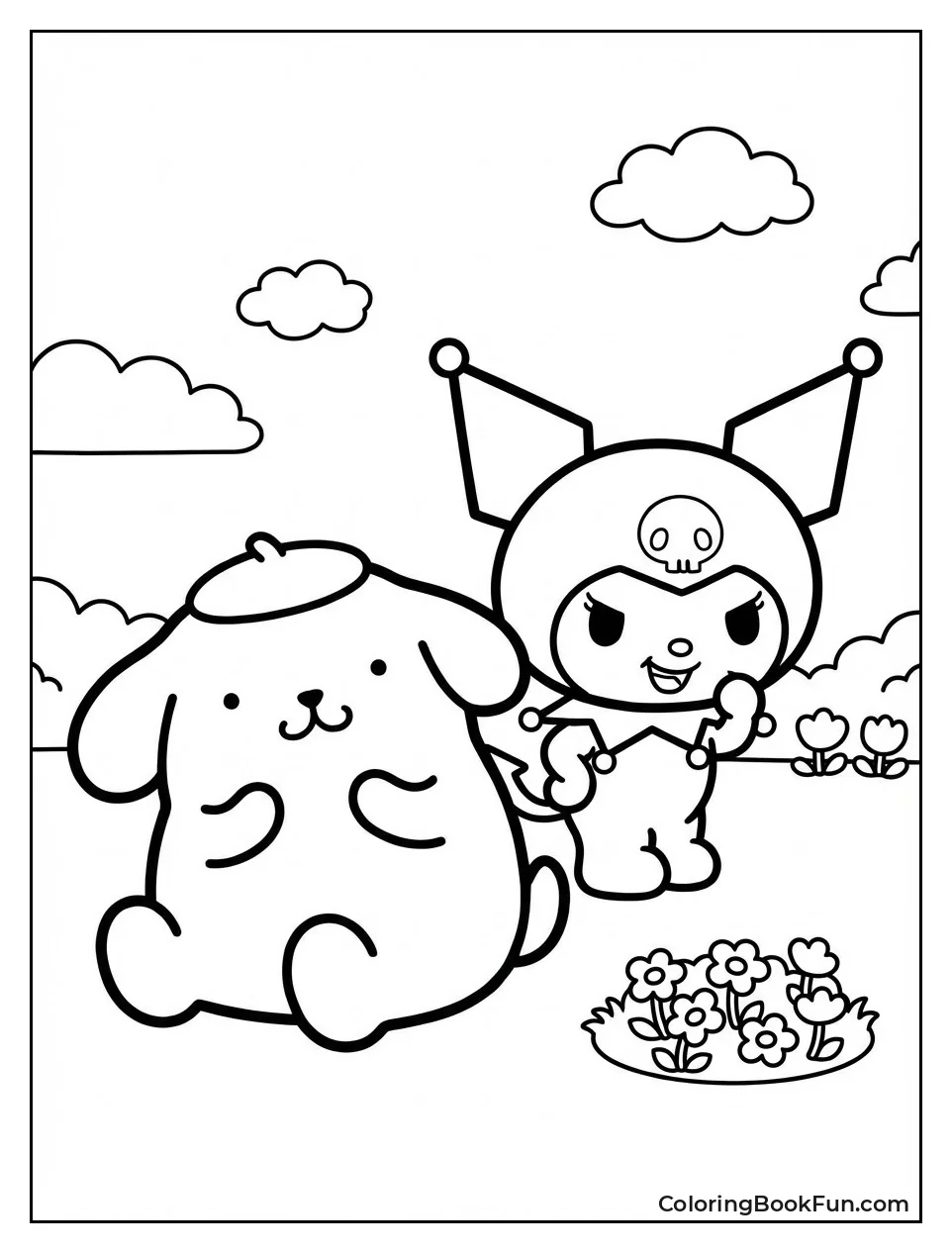 Kuromi and Pompompurin