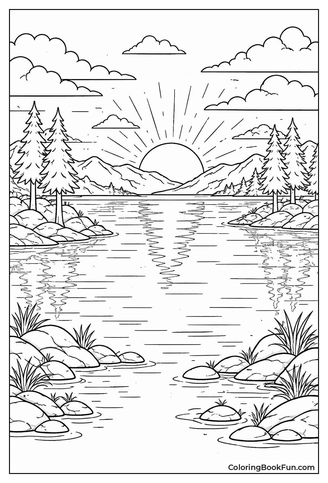 Lake Reflection Sunset