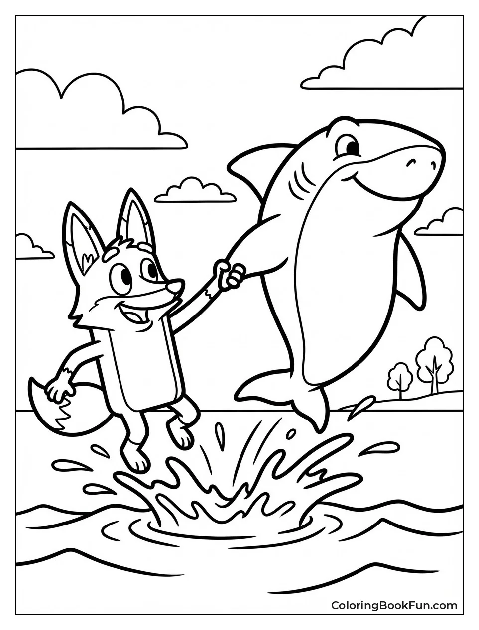 Foxy Riding Thicc Shark