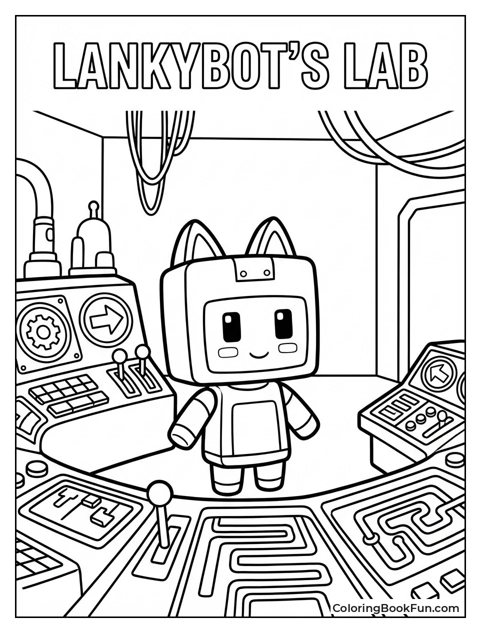 Futuristic Robot Lab