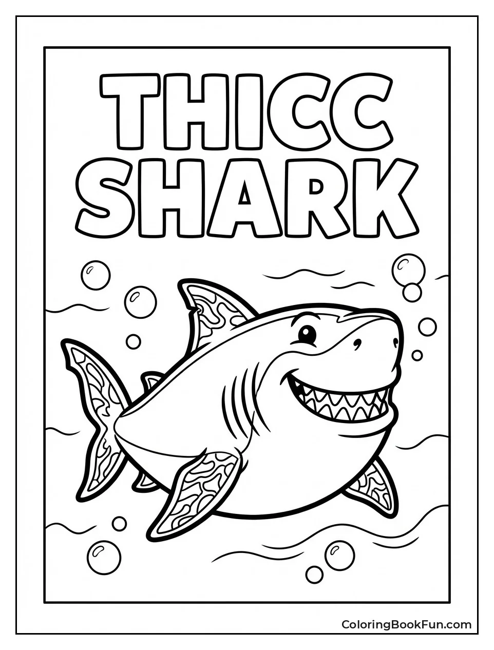 Thicc Shark Grinning