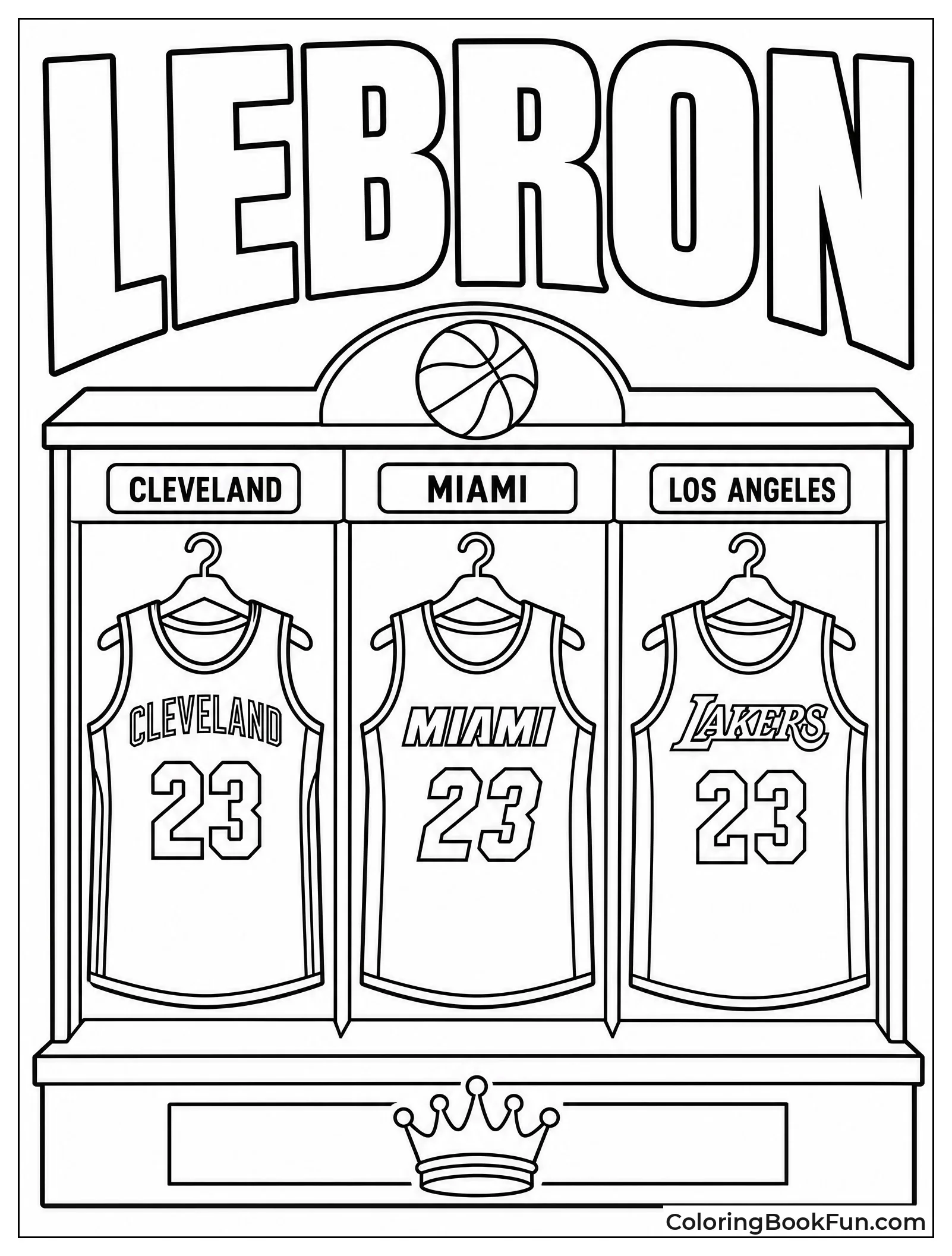 LeBron Jerseys from Three Teams