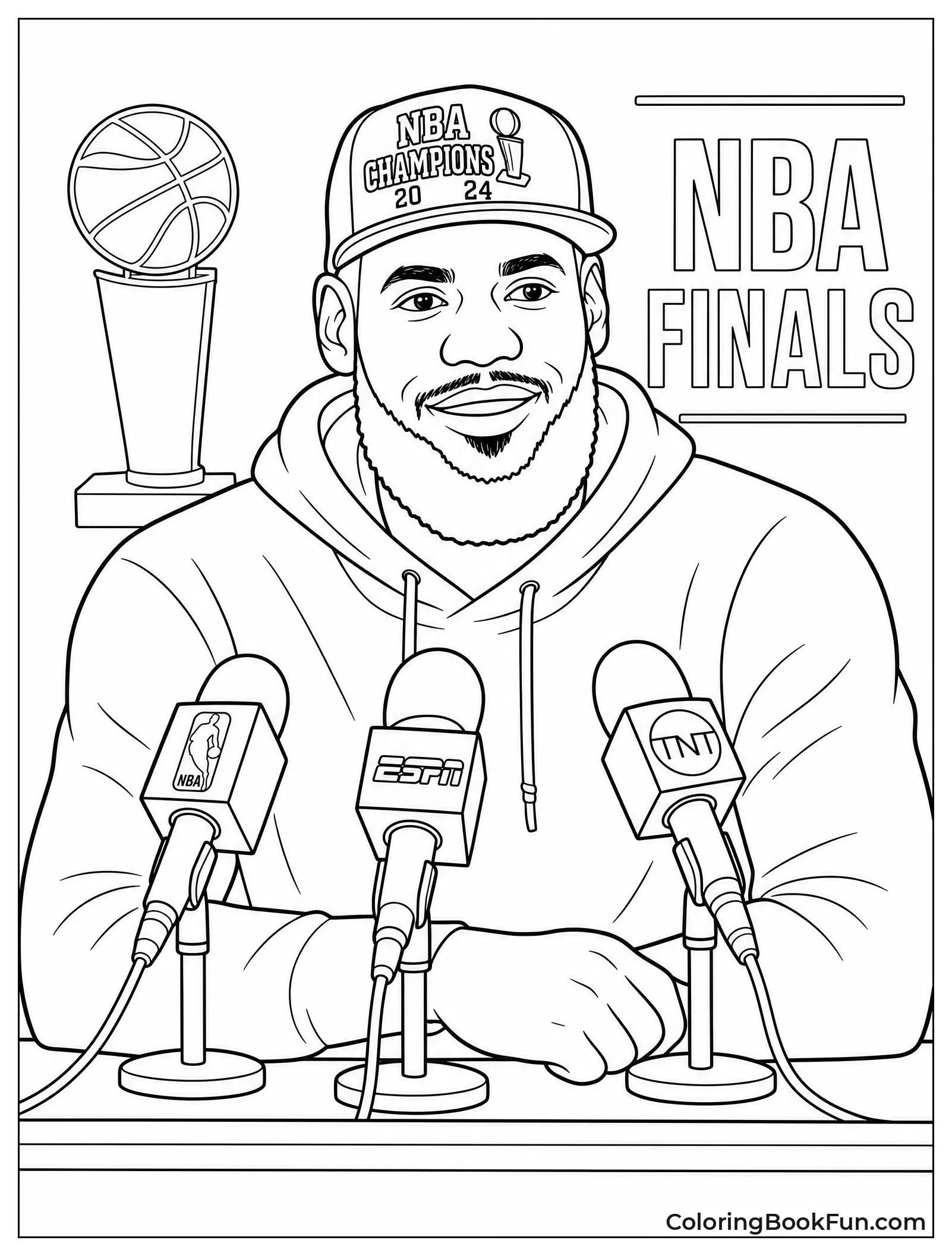 LeBron Giving a Post Game Interview