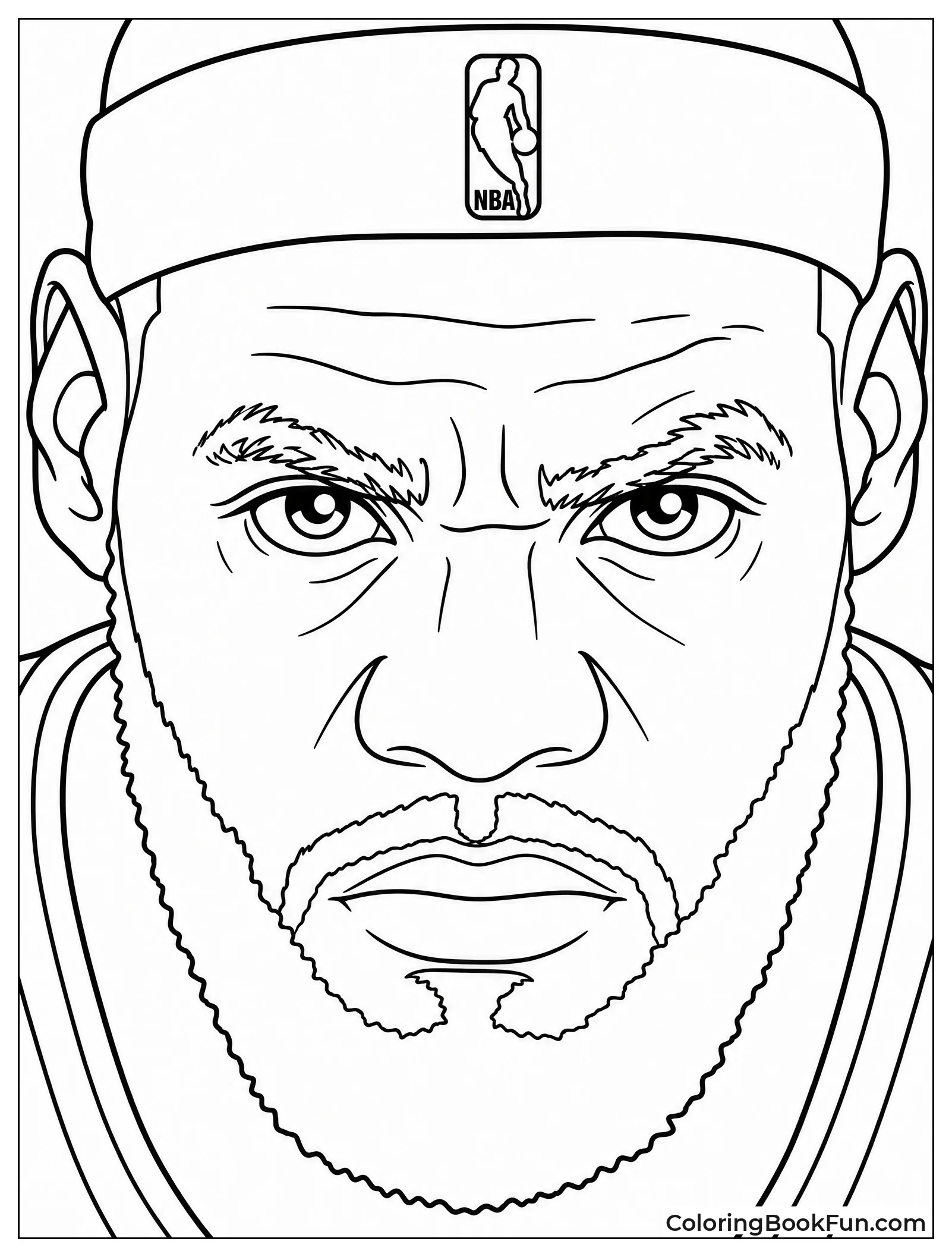 LeBron Eyes Showing Intense Focus
