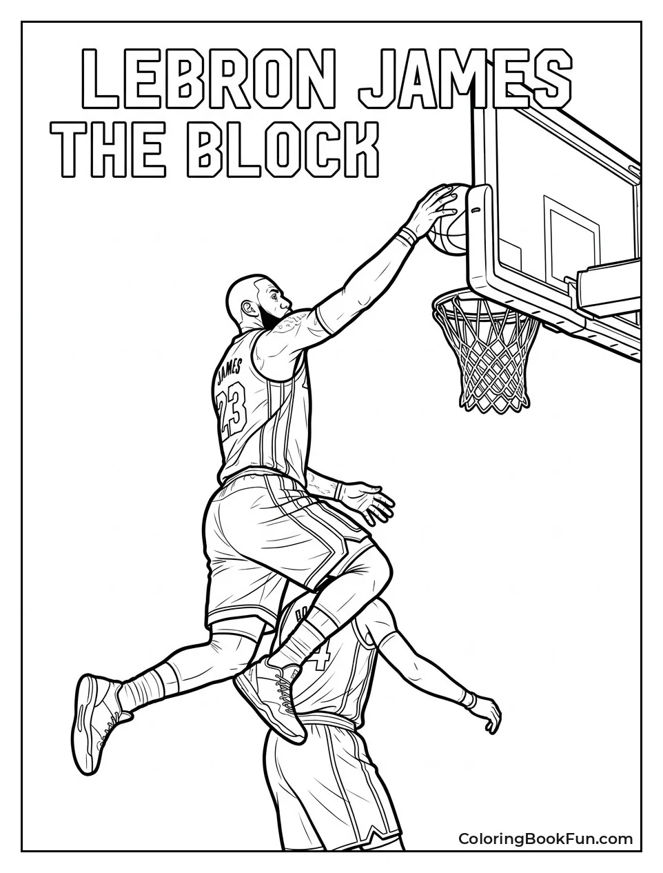 LeBron Making His Famous Chase Down Block