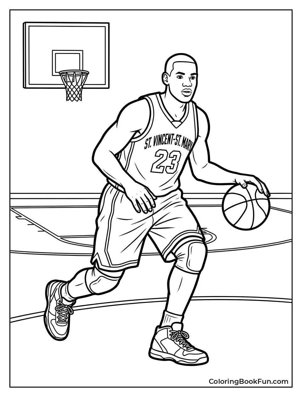 Young LeBron Playing High School Basketball
