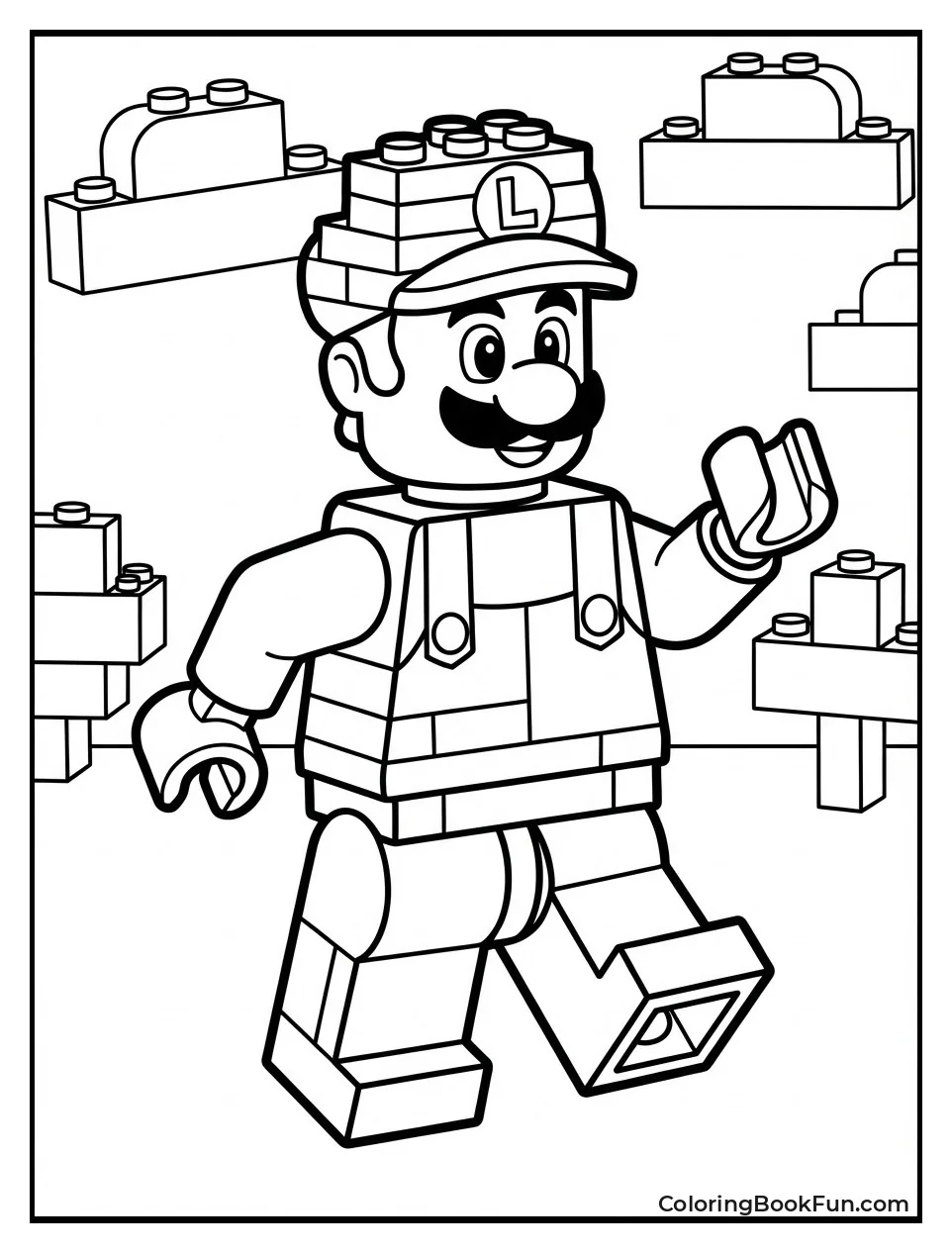 Lego Luigi Figure