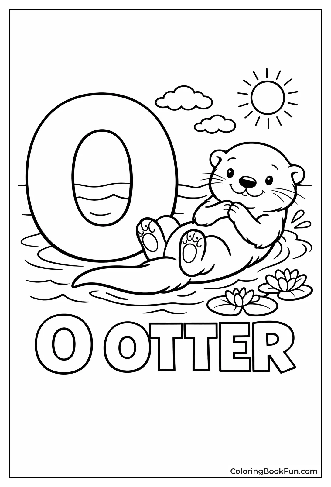 Letter O Otter