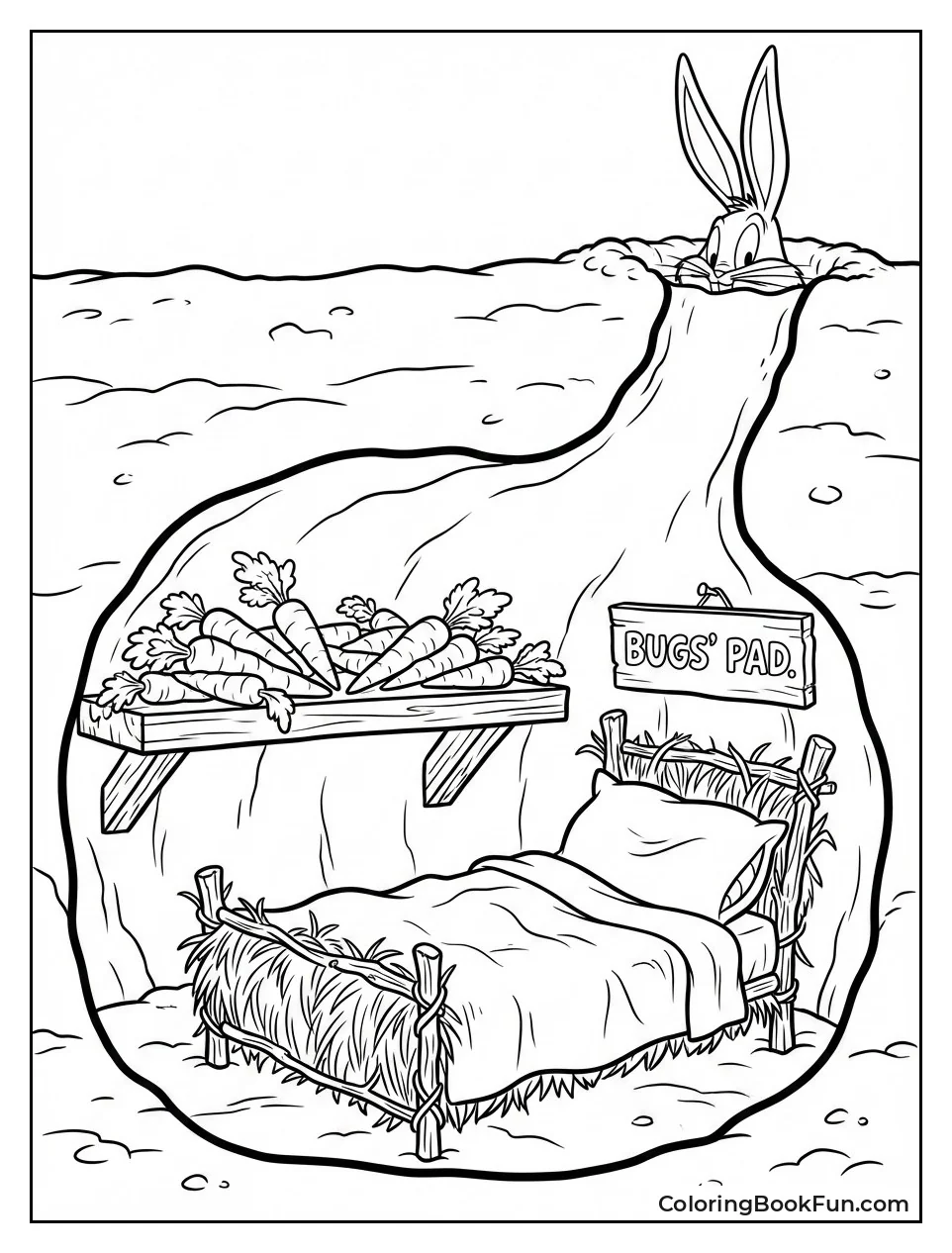 Bugs Bunny Carrot Burrow
