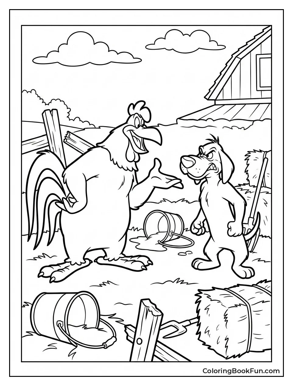 Foghorn Barnyard Fight