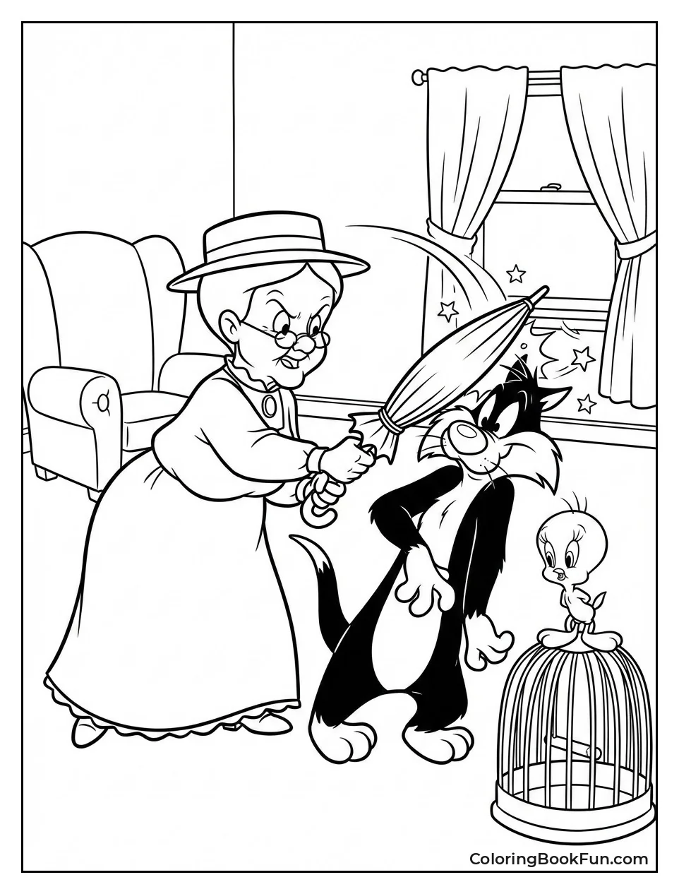 Granny Scolding Sylvester