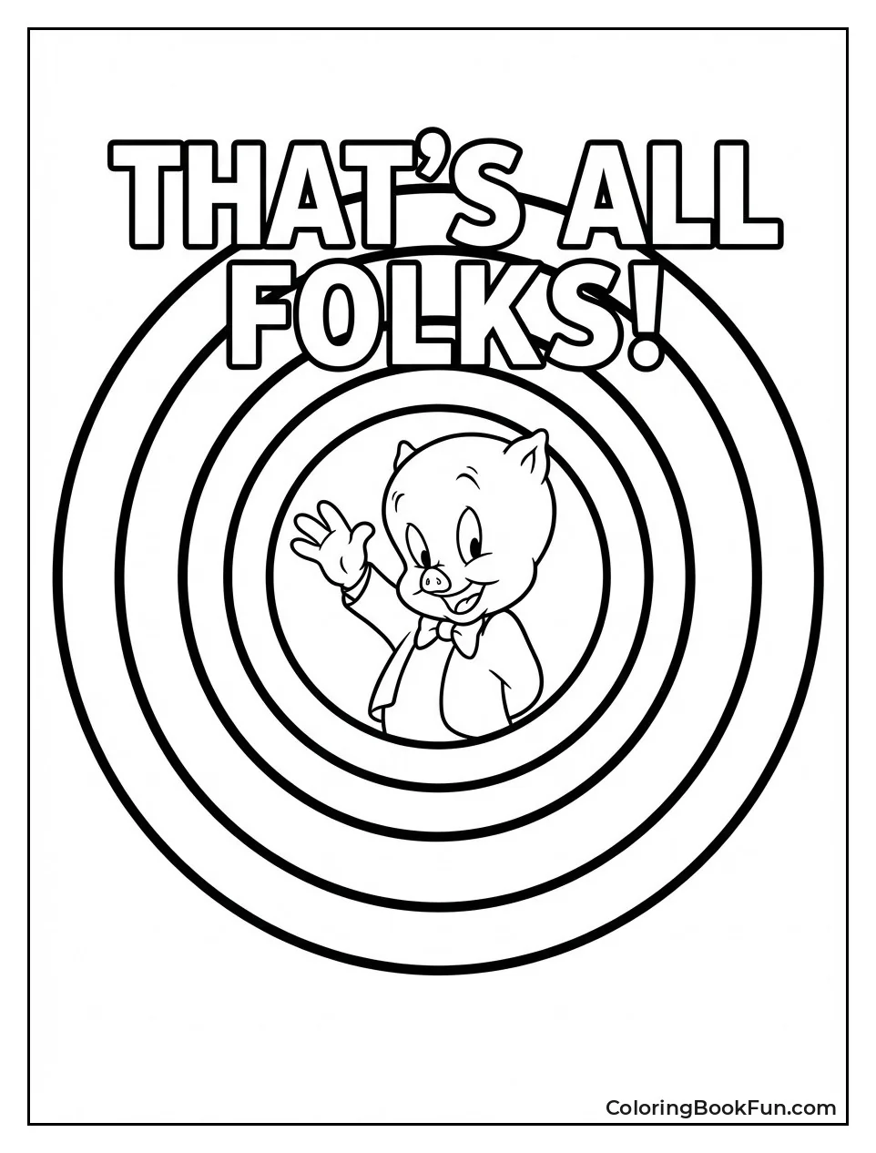 Porky Pig That's All Folks