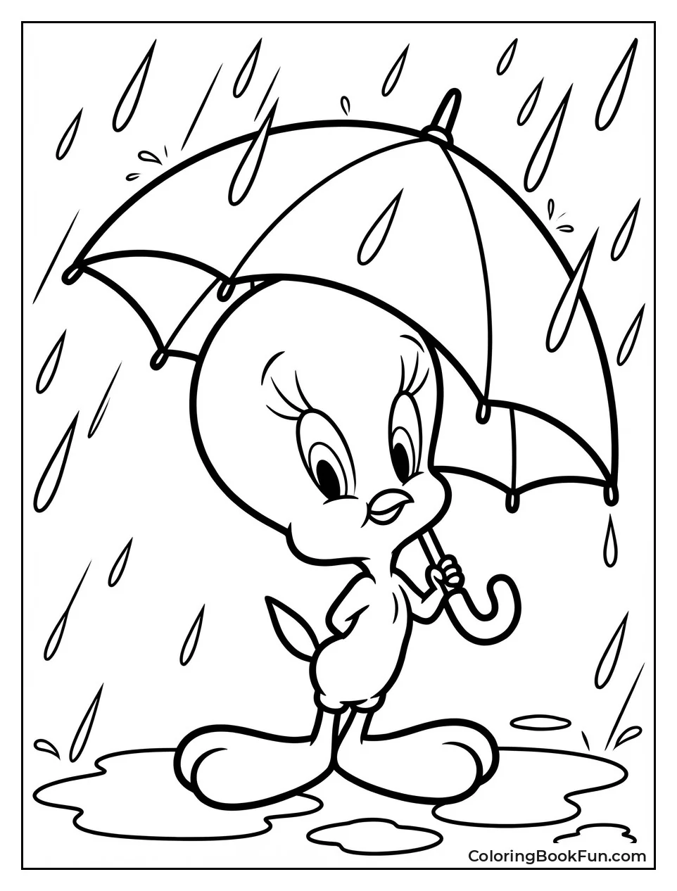 Tweety Umbrella Rain
