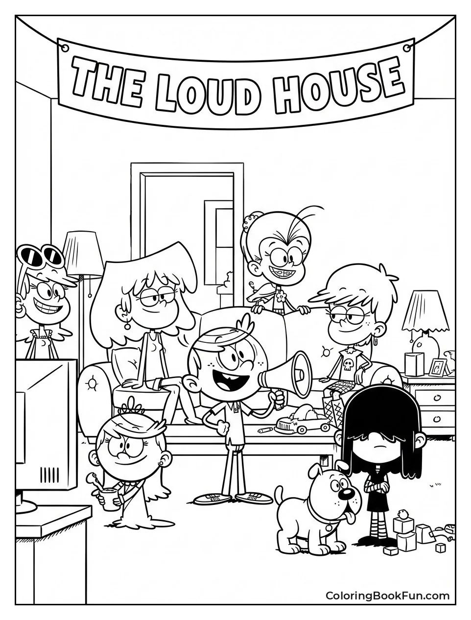 Loud House Line Art