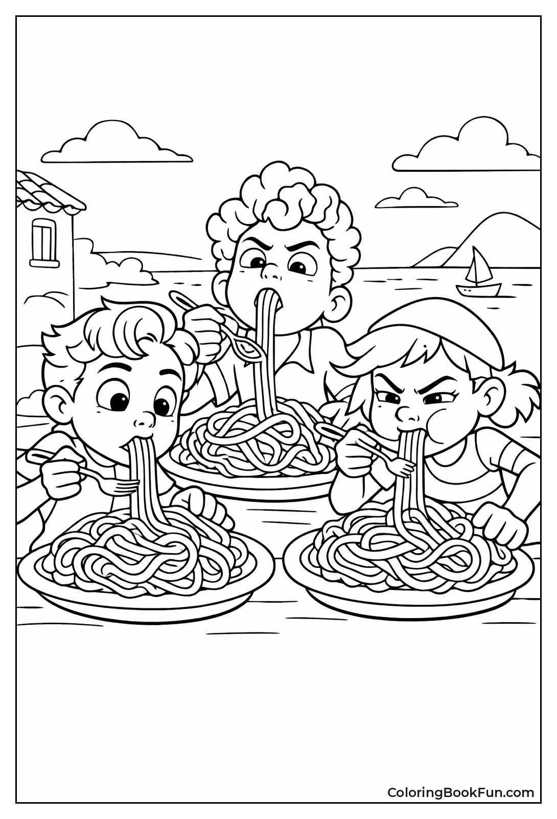 Pasta Eating Contest