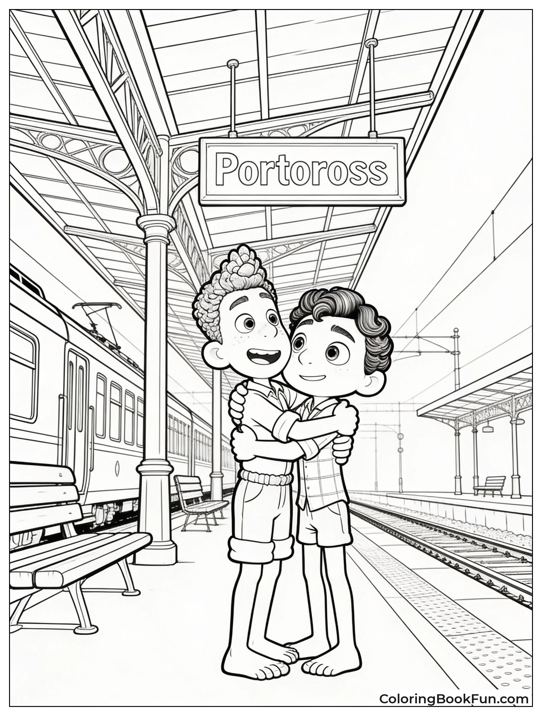 Train Goodbye Hug