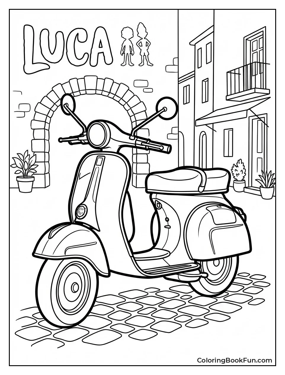 Vespa Scooter Closeup