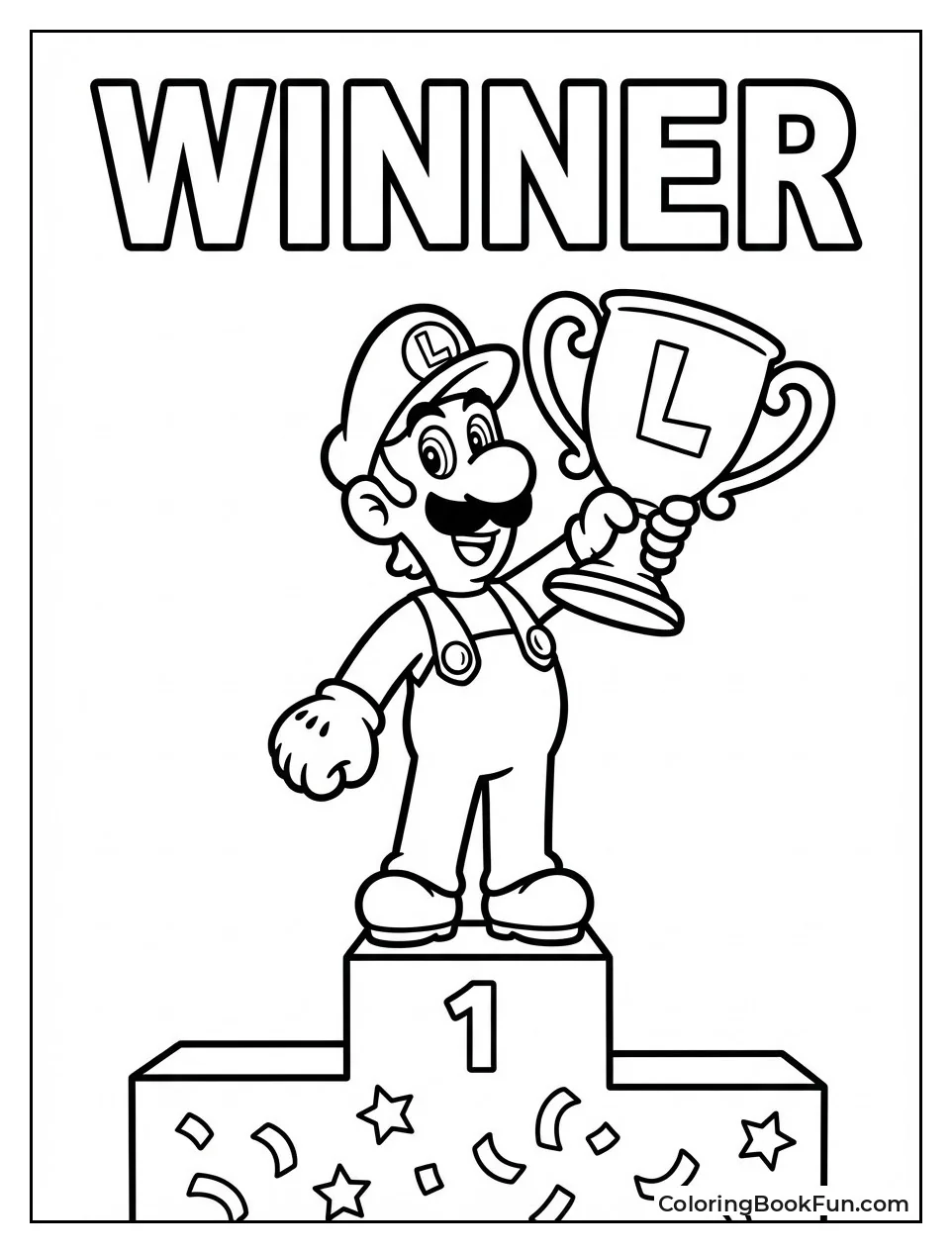 Luigi Victory Pose