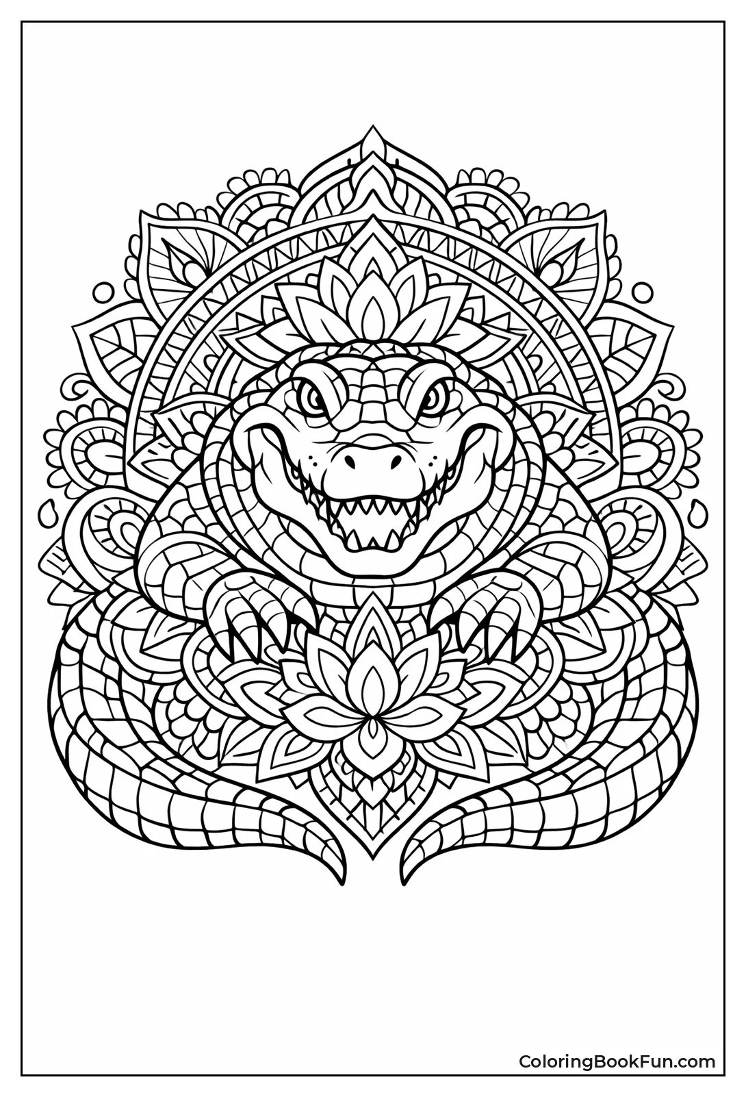 Mandala Alligator