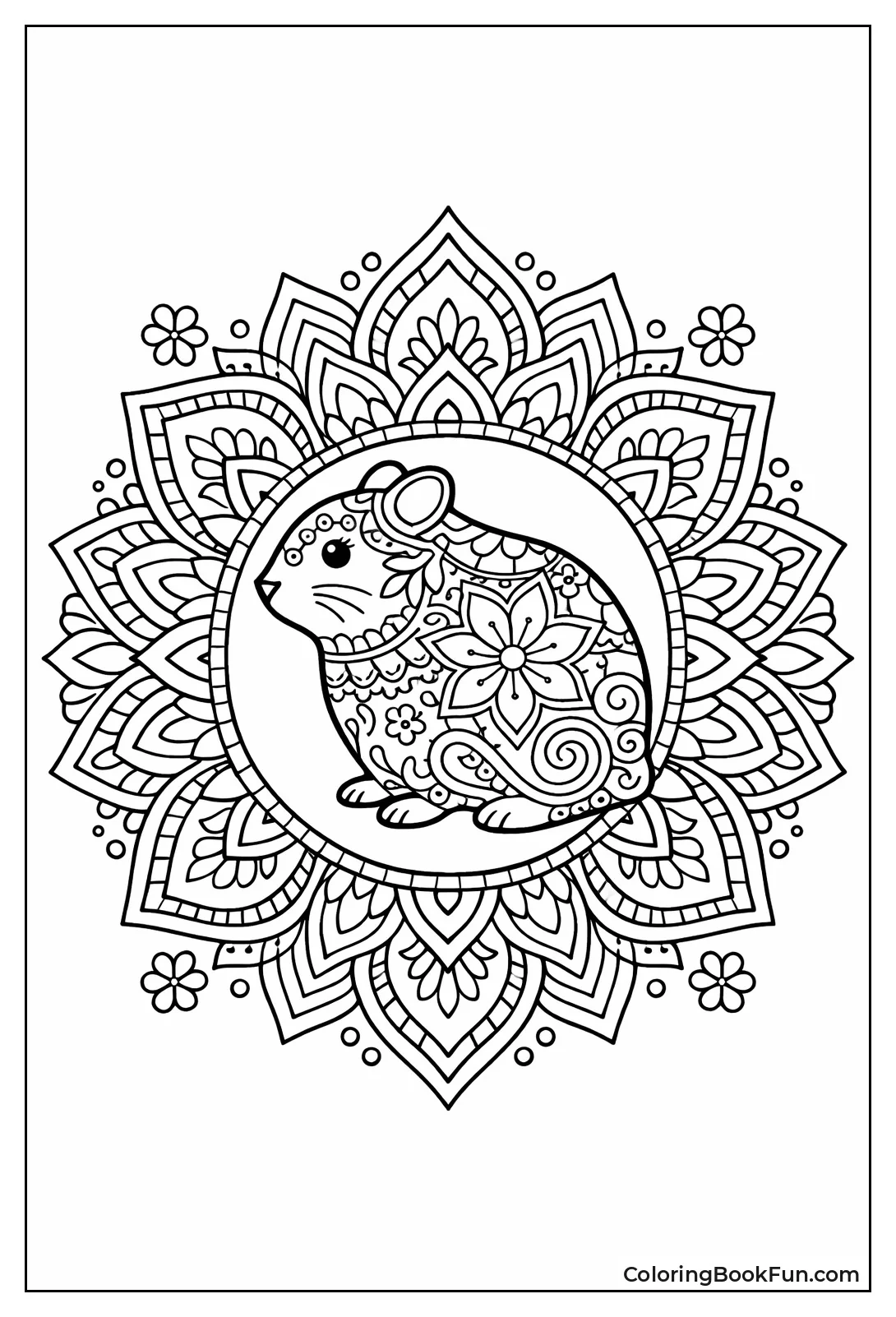 Mandala Hamster Design