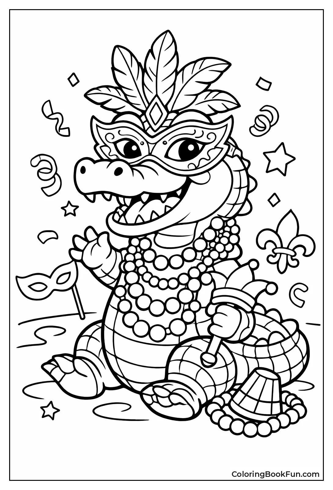 Mardi Gras Alligator