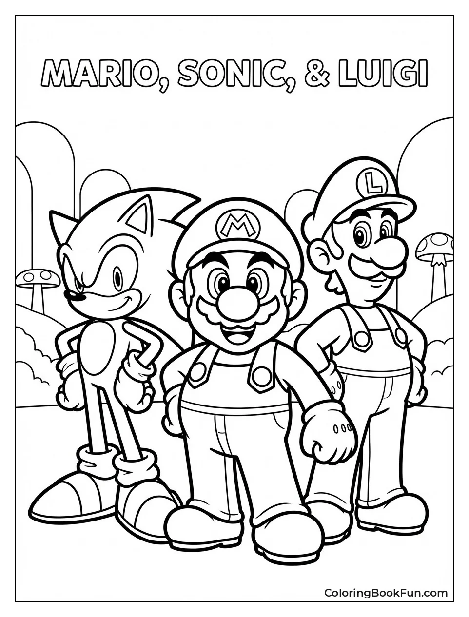 Mario Sonic Luigi Group